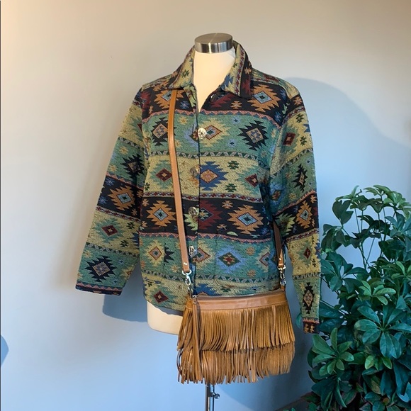 Jane Ashley Jackets & Blazers - Jane Ashley Aztec Western Jacket